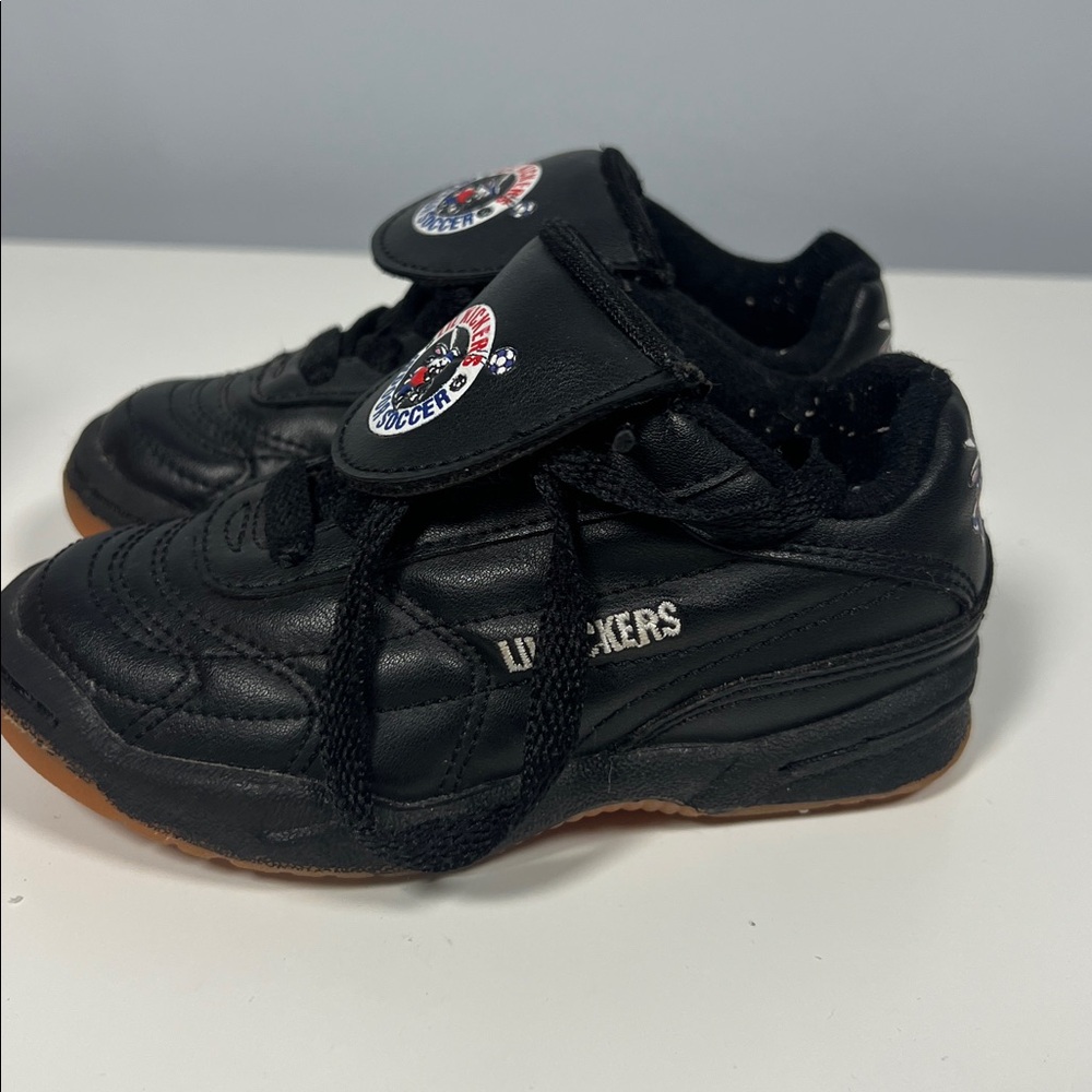 Lil Kickers Indoor Soccer Kids Black Turf Shoes SneakersToddler Boy Size 7 - Picture 4 of 9